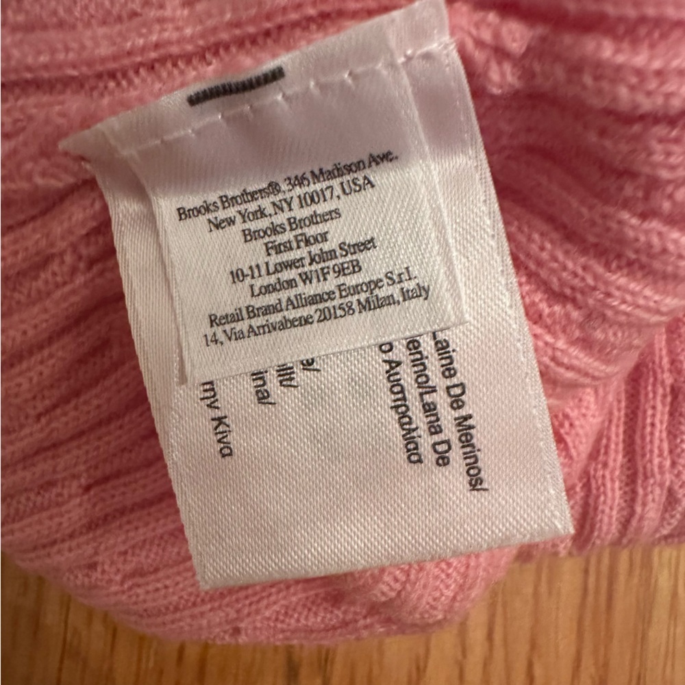Brooks Brothers 346  Size XS Merino Wool cable Sweater -# - Picture 9 of 10